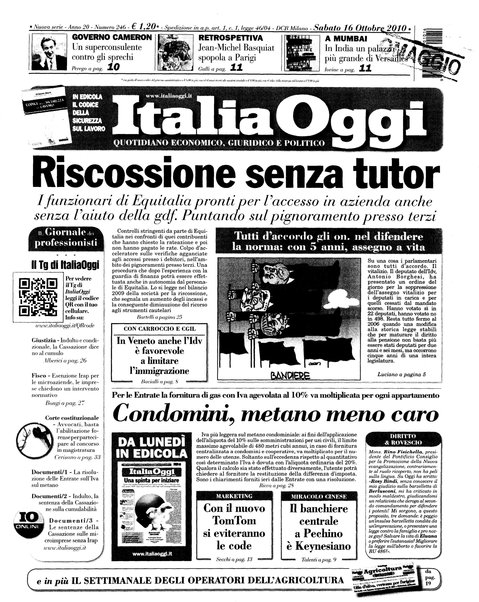 Italia oggi : quotidiano di economia finanza e politica